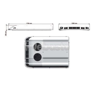 62U003FF116EG WEBASTO ΜΟΝΑΔΑ ΨΥΞΗΣ ΟΡΟΦΗΣ MADRID 12V 21 MM X 444 MM X 800 MM - 