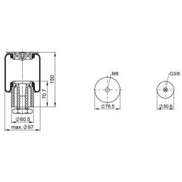ΑΕΡΟΦΟΥΣΚΑ ΒΑΣΗΣ ΣΥΜΠΙΕΣΤΗ AC  5006153851 IVECO VAN HOOL  SZ 50-11 CONTITECH  - 