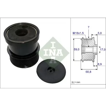 F00M147957 BOSCH  F00M991178   ΤΡΟΧΑΛΙΑ   ΔΥΝΑΜΟΥ  FORD TRANSIT, 7PV    535007030, INA  ΤΡΟΧΑΛΙΑ ΔΥΝΑΜΟ  O.E.M  Renault / Volvo  BOSCH	F00M147957, F00M991178 CARGO	237355 IKA	353091 INA	F-238120, F-238120.01, F-238120.02 LUK	5350088000, 535008810 - 