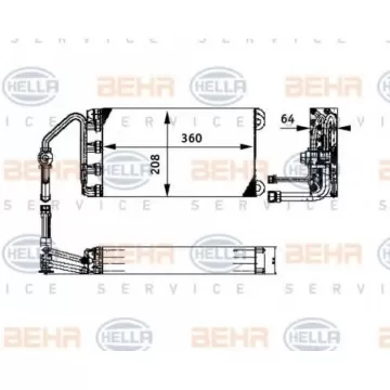 8FV351330011, BEHR-HELLA  ΕΒΑΠΟΡΕΤΑ A/C    202137500185 MAN  81619206027  M2000 / L2000 B-MAN F90, M90, F2000, M2000 - ISPARIVAC Sifra: 8FV 351 330-011 OE Broj: 81619206027 - 