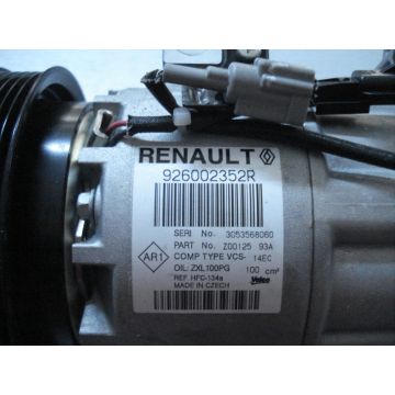 ΣΥΜΠΙΕΣΤΗΣ RENAULT CLIO IV, CAPTURE 1.5dCi DIESEL   RENAULT CLIO KANGOO MEGANE ΚΟΜΠΡΕΣΕΡ AC 926002352R VALEO -  Renault Clio Renault Kangoo Renault Captur ΚΩΔΙΚΟΙ ΓΝΗΣΙΟΥ ΑΝΤΑΛΛΑΚΤΙΚΟΥ = 926002352R  ZEXEL = VCS-14EC - 