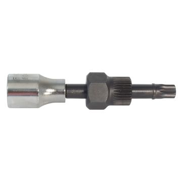 T50 TORX    ΕΞΟΛΚΕΑΣ  ΤΡΟΧΑΛΙΩΝ   Pulley Access Tool Suit Clutch Type  Pulley Access Tool Suit Clutch Type Connection Type: Spline/Hex Ends Overall Length: 74mm Application: Suit Clutch Type  Pulleys On Bosch 0 123/4  - 