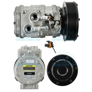 447100-2380  DCP99510, DENSO   ΚΟΜΠΡΕΣΕΡ A/C ΤΡΑΚΤΕΡ- ΜΗΧΑΝΗΜΑΤΩΝ    CONSTRUCTION EQUIPMENT, AGRICULTURA Denso Compressor & Clutch John Deere OEM# RE46609   COMPRESSOR, N-DENSO 10PA17C JOHN DEERE, 12V 145MM 8PV R134A, DUST COVER  - 