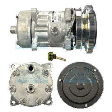 40405285   COMPRESSOR,NEW, SANDEN 12V CATERPILLAR, U4661 1-A 138MM, REAR ORING, DUST COVER Caterpillar 1149484 - 3602390 - 4480 - 4661 Sanden Compressor # 4661 4480 Farm & Off-Road - 