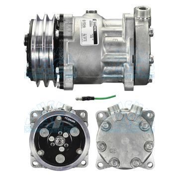 7872  ΣΥΜΠΙΕΣΤΗΣ SANDEN SD7H15 132 A2 24V V-ROT   4743 KOMPRESOR SD7H15 MODEL - SD4743 PULLEY - 125MM BELT - 2A CO - 