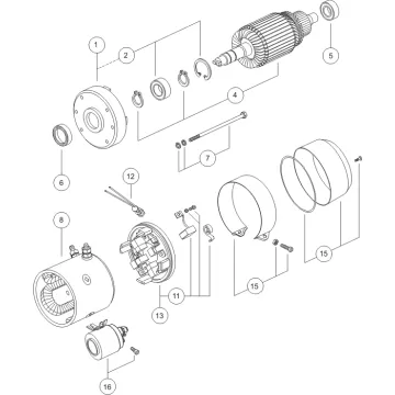 24V 2.0kW (IM0004, MM223)  ΜΟΤΕΡ  ΥΔΡΑΥΛΙΚΗΣ ΠΟΡΤΑΣ    LETRIKA (ISKRA)  Motor DC AMJ5650 24V 2.0kW 2200t 11.212.086 AMJ5650 Letrika (Iskra) DC motor DC-Motor 24 Volt 2,0 KW Iskra Letrika Broc Hydroven Broc - 
