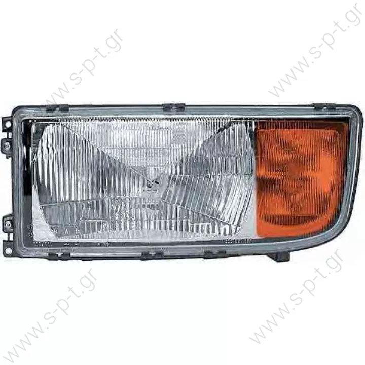 MERCEDES 941 820 53 61 Headlight  1EH008688-051 – HELLA, Mercedes Benz αριστερός προβολέας, αλογόνου    MERCEDES ACTROS	1996-... ATEGO	1998-2004 AXOR	2001-2004