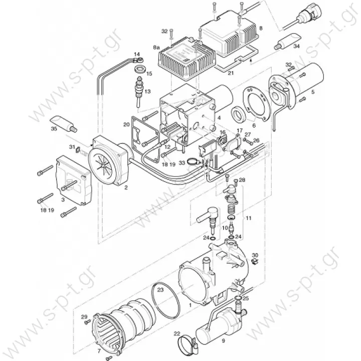 EBERSPAECHER  Hydronic 10 252081050000   ΚΑΥΣΤΗΡΑΣ ΚΟΜΠΛΕ - 12V HYDRONIC 10