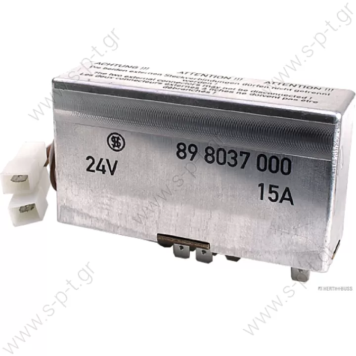MAN 75898037 81.25902-0465 Control Unit, glow plug system  Relay control unit-glow plug, 24V / 15A 81259020497 81259020465 81259020441 75898037   DT 333070 STRIBEL 898037 STRIBEL 898625 STRIBEL 898771  Switching device, flame starter system 