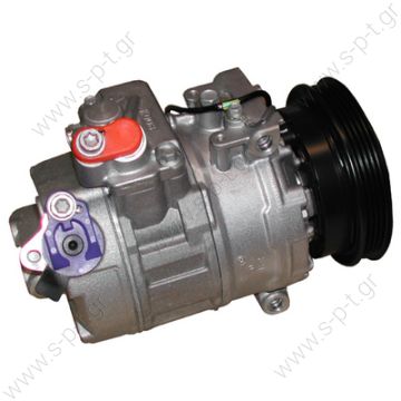 40440086CP ΣΥΜΠΙΕΣΤΗΣ AUDI A4   Συμπιεστής Denso 7S16C VW AUDI A4  ΚΩΔΙΚΟΙ ΓΝΗΣΙΟΥ ΑΝΤΑΛΛΑΚΤΙΚΟΥ = 8DO260808  DENSO = 447200-9635   SKODA Superb 1.8T VOLKSWAGEN : 8D0260805B, 8D0260805J, 8D0260808