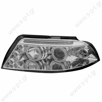 Passat 3BG Τύπου Angel Eyes Φανάρια 2000-2005 Chrome