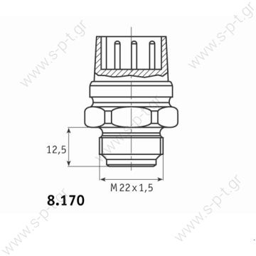 8.170.03  BEHR       ΒΑΛΒΙΔΑ ΒΕΝΤΙΛΑΤΕΡ VW TRANSPORTER III, IV    ΒΑΛΒΙΔΑ ΒΕΝΤΙΛΑΤΕΡ Βαλβίδα Ψυγείου Behr 8.170.03  VW/AUDI 185ºF / 85ºC 3 PIN FAN SWITCH 8.170.03 8.170.03  BEHR       ΒΑΛΒΙΔΑ ΒΕΝΤΙΛΑΤΕΡ VW TRANSPORTER III, IV    ΒΑΛΒΙΔΑ ΒΕΝΤΙΛΑΤΕΡ Βαλβίδα Ψυγείου Behr 8.170.03  VW/AUDI 185ºF / 85ºC 3 PIN FAN SWITCH 8.170.03
