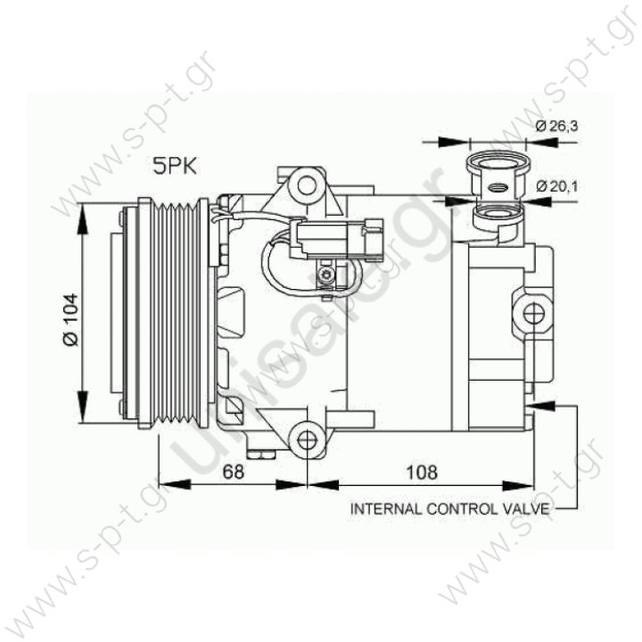 NRF 32398, Compressor, air conditioning OPEL ASTRA H 2004 
