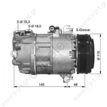 NRF 32434, Compressor, air conditioning BMW 3 Coupe 1999- 3	1998-2005 3 Touring	1999-2005 