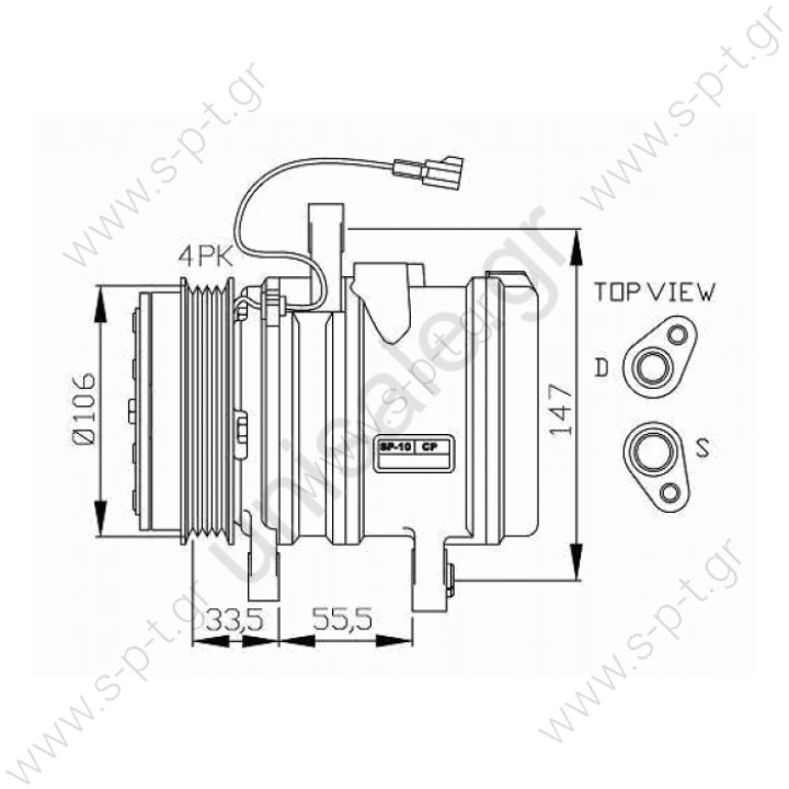 NRF 32436   ΚΟΜΠΡΕΣΕΡ A/C    96406677  ΣΥΜΠΙΕΣΤΗΣ 12V 4PV DAEWOO MATIZ, ΧΩΡΙΣ ΠΛΑΚΑ,ΜΕ ΥΔΡΑΥΛΙΚΟ ΤΙΜΟΝΙ   Compressor, air conditioning 96406677   CHEVROLET MATIZ 2005-... DAEWOO MATIZ	1998-...