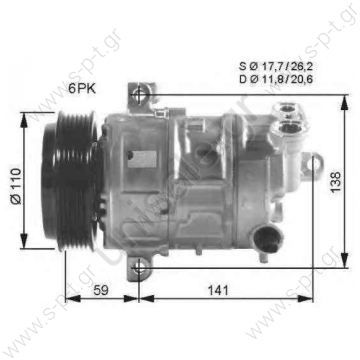 DCP09017, DENSO     DENSO ΚΟΜΠΡΕΣΕΡ A/C FIAT  DCP09017 ΣΥΜΠΙΕΣΤΗ ΚΛΙΜΑΤΙΣΜΟΥ SUZUKI SX4    FIAT BRAVO II	2006-... DOBLO	2010-... DOBLO Cargo	2010-... LINEA	2007-... PUNTO EVO	2008-... PUNTO / GRANDE PUNTO	2005-... SEDICI	2006-... Advertisement