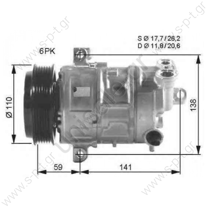 DCP09017, DENSO     DENSO ΚΟΜΠΡΕΣΕΡ A/C FIAT  DCP09017 ΣΥΜΠΙΕΣΤΗ ΚΛΙΜΑΤΙΣΜΟΥ SUZUKI SX4    FIAT BRAVO II	2006-... DOBLO	2010-... DOBLO Cargo	2010-... LINEA	2007-... PUNTO EVO	2008-... PUNTO / GRANDE PUNTO	2005-... SEDICI	2006-... Advertisement