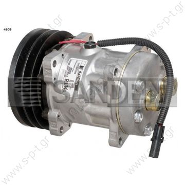 4478 4609  SANDEN  SD7H15 ΚΟΜΠΡΕΣΣΕΡ A/C  ΣΥΜΠΙΕΣΤΗΣ CASE IH    12V 2S  4609 KOMPRESOR SD7H15 78551  CASE AGRICULTURAL MACHINERY 32 SERIES New 1343925C1 194121A1 Case / IH 1644 COMBINE AC Compressor     CASE AGRICULTURE, SANDEN UNIVERSAL COMPRESSORS