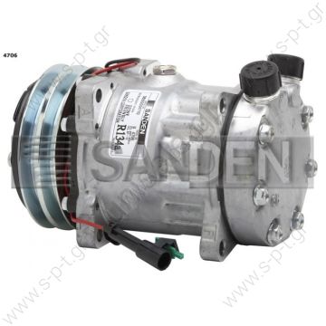 6626  ΣΥΜΠΙΕΣΤΗΣ SANDEN SD5H14 132A2 12V V-OR   4706 KOMPRESOR SD7H15  12V VERTICAL 1
