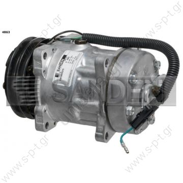 4862   ΚΟΜΠΡΕΣΕΡ   SANDEN SD7H15-4862     ΣΥΜΠΙΕΣΤΗΣ SANDEN SD7H15 132A2 24V  FLXCompressor Series7  4862 KOMPRESOR SD7H15 MODEL - SD4862 PULLEY - 125MM BELT - 2A C