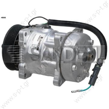 4866   SANDEN  SD7H15  24V  PV8     119  ΚΟΜΠΡΕΣΕΡ   A/C   ΣΥΜΠΙΕΣΤΗΣ    SD7H15  - SD4866 PULLEY - 119MM BELT - 8PK C compressor type	SD7H15   voltage	24  	pulley diameter	123 mm  	type pulley	Poly-V  	Grooves Pulleys	8  	outlet direction	horizontals