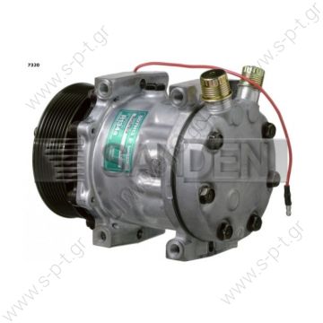 7320 SANDEN SD7H13  ΚΟΜΠΡΕΣΕΡ A/C - MAZDA 323 (90) - Sanden SD7H13    SANDEN ΚΟΜΠΡΕΣΕΡ 12V R134A  KOMPRESOR SD7H13 MODEL - SD7320 PULLEY - 119MM BELT - 8PK   VOR      SD7H13-708 (7320) V.O.R. 119/PV8 (ΚΑΡΦ)    