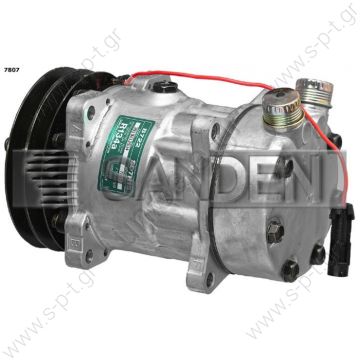 8018 ΣΥΜΠΙΕΣΤΗΣ SANDEN SD7H15 132A2 12V V-OR   7807 KOMPRESOR SD7H15 MODEL - SD7807 PULLEY - 135MM BELT - 2A