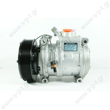 447100-2380  DCP99510, DENSO   ΚΟΜΠΡΕΣΕΡ A/C ΤΡΑΚΤΕΡ- ΜΗΧΑΝΗΜΑΤΩΝ    CONSTRUCTION EQUIPMENT, AGRICULTURA Denso Compressor & Clutch John Deere OEM# RE46609   COMPRESSOR, N-DENSO 10PA17C JOHN DEERE, 12V 145MM 8PV R134A, DUST COVER 