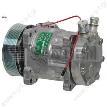8230  ΣΥΜΠΙΕΣΤΗΣ SANDEN SD7H15 119PV8 12V V-OR     KOMPRESOR SD7H15 MODEL - SD8230 PULLEY - 119MM BELT - 8PK C