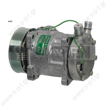 8240  ΣΥΜΠΙΕΣΤΗΣ SANDEN SD7H15 119PV8 12V V-OR   KOMPRESOR SD7H15 MODEL SANDEN UNIVERSAL 