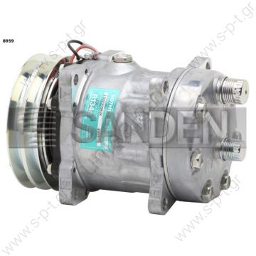 8959   ΣΥΜΠΙΕΣΤΗΣ SANDEN SD7H13 125A2 12V V-OR    KOMPRESOR SD7H13 MODEL - SD8959 PULLEY - 125MM BELT - 2A CO