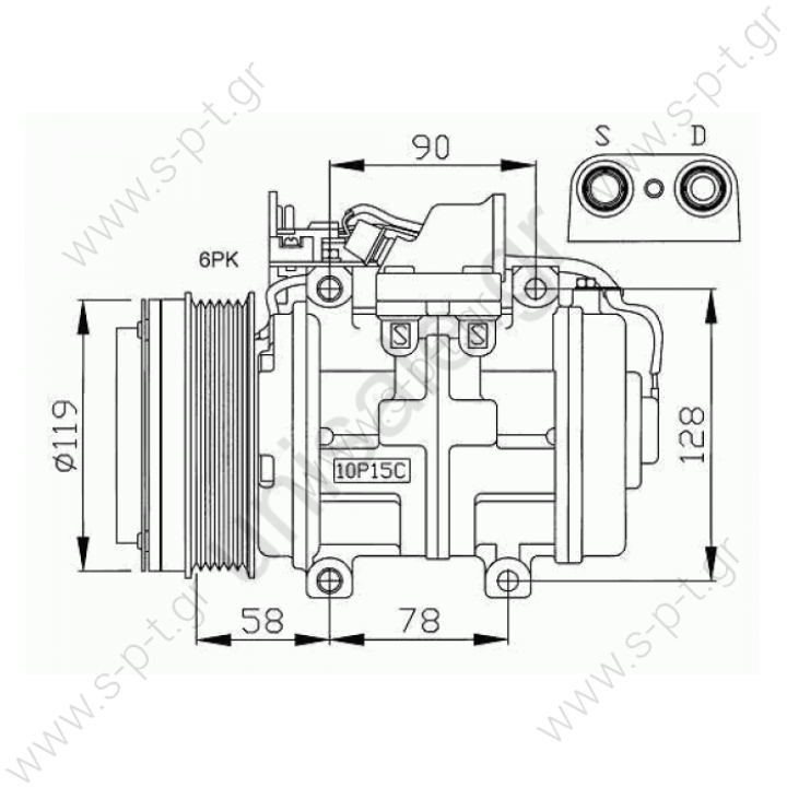 NRF 32039 Compressor, air conditioning MERCEDES 190 1982-1993 COUPE	1987-1993 E-CLASS	1993-1995 KOMBI Estate	1985-1993 S-CLASS	1979-1991 Saloon	1984-1993 SL	1971-1989 