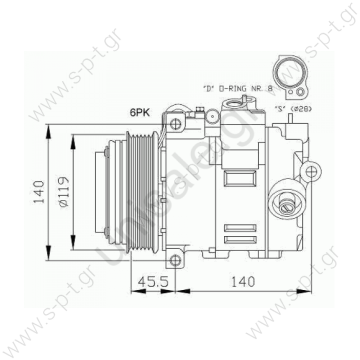 NRF 32053 Compressor , air conditioning E-CLASS 1995-2002