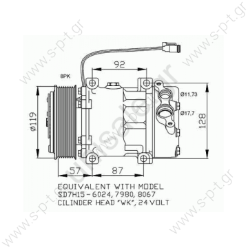 NRF 32120 Compressor, air conditioning SCANIA 144