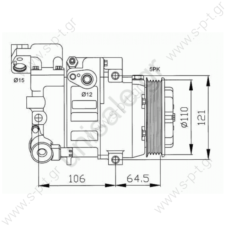NRF 32175 Compressor, air conditioningMERCEDES A-CLASS 1997-2004