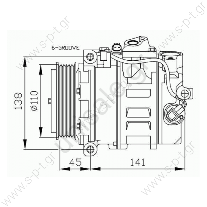 NRF 32214 Compressor, air conditioningMERCEDES C-CLASS 2001-...CLC-CLASS	2008-... CLK	2002-... E-CLASS	2002-...