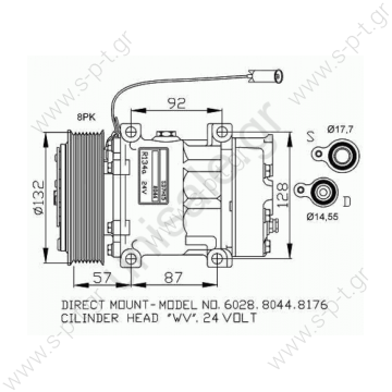 NRF 32412 Compressor, air conditioning VOLVO FH 12	1993-... FH 16	1993-...  Factory	Number HELLA	8FK 351 132-171 FRIGAIR	9202.0099 VOLVO	8113628 VOLVO	8191892 AVA QUALITY COOLING	VLK030 AVA QUALITY COOLING	VLAK030