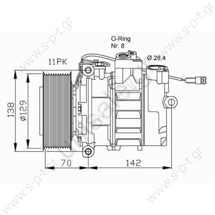 NRF 32454 Compressor, air conditioning MERCEDES ACTROS	1996-... ACTROS MP2 / MP3	2002-. DENSO 447190-5520 (4471905520), Compressor, air conditioning