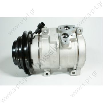 98949 (97949) COMPRESSOR NEW MAKE - MODEL MITSUBISHI - PAJERO III (3.2 DI-D) Compressor - DENSO MODEL - 10S17C DIAMETER WHEEL - 134mm NUMBER PK -1 MR568289, MR500876 Power supply	12 V Manufacturer	Denso Pulley diameter [mm]	130 Number CP	1