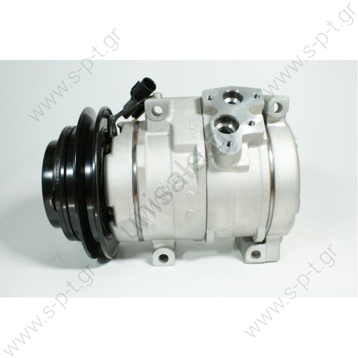 98949 (97949) COMPRESSOR NEW MAKE - MODEL MITSUBISHI - PAJERO III (3.2 DI-D) Compressor - DENSO MODEL - 10S17C DIAMETER WHEEL - 134mm NUMBER PK -1 MR568289, MR500876 Power supply	12 V Manufacturer	Denso Pulley diameter [mm]	130 Number CP	1