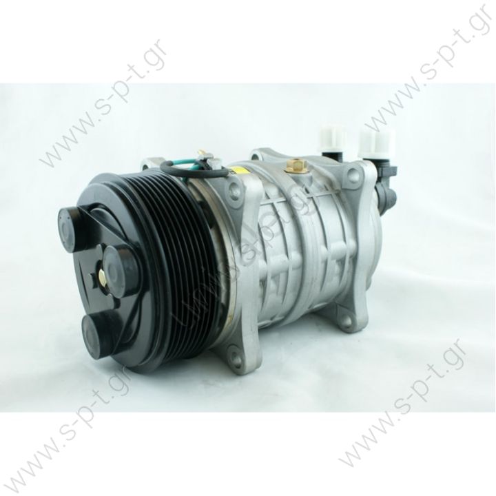 TM16EK 8PK 24V With ZEXEL COMPRESSOR Compressor - ZEXEL MODEL - Clutch: 8gr, 24V Diameter: 123mm Belt Size: Fittings: Vertical #8 x #10 (3/4″ x 7/8″) OEM# 2521333, 488-45125
