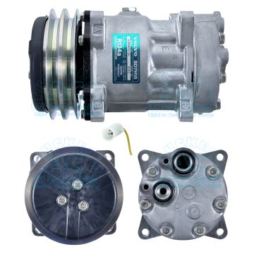 SANDEN 8045 Off Road Volvo OEM# 11104419  Volvo BM / Construction Equipmen 24V  L 110 E, L 120 E L 150 E	01.99-    L 180 E, L 220 E	01.99-	COMPRESSOR, NEW,SANDEN SD7 2A 24V, VOLVO CONSTRUCTION NISU     - 