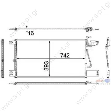 8FC351307721   BEHR-HELLA ΨΥΓΕΙΟ A/C   1.23301 DT Συμπυκνωτής, σύστ. κλιματισμού   Condenser Art. No. 1.23301   30311559    SCANIA 1 752 264 (1752264),  DT 1.23301 (123301), Condenser, air conditioning  Condenser, air conditioner for Scania P,G,R,T  - 