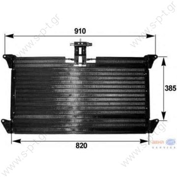8FC351300181, BEHR-HELLA BEHR-HELLA ΨΥΓΕΙΟ A/C    SCANIA 135 4110 (1354110),ΚΟΝΤΕΝΣΕΡ    Condenser, air conditioning  DT 1.22306 (122306), Condenser, air conditioning BEHR HELLA SERVICE 8FC 351 300-181 (8FC351300181), Condenser, air conditioning - 