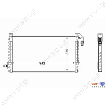 8144689  VOLVO FH ΚΟΝΤΕΝΣΕΡ ΣΥΜΠΥΚΝΩΤΗΣ VOLVO FH12-FH16      Condenser, air conditioning   0811.2005/8144689 VOLVO FH 12	1993-... FH 16	1993-... - 