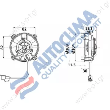 SPAL  AXIAL FANS  VA32-A101-62S - 12v  96mm (4 inch) blowing fan 30315231  Ø 96 mm Blowing VA32-A101-62S - 