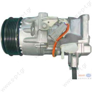 DENSO DCP50240,   ΣΥΜΠΙΕΣΤΗΣ TOYOTA YARIS VVTI 1000cc 2006     KOMPRESSOR  447260-1506 COMPRESSOR TOYOTA 5SER09C  TOYOTA : 883100D202  TOYOTA YARIS Depuis 2006   - 