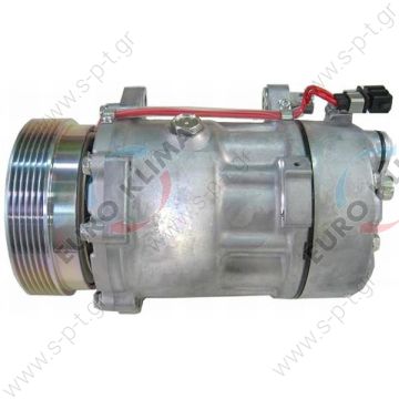 68522 (67522) 1162 Compressor A / C Sanden SD7V16; 119 mm; PV6; 12V; H; Ford Galaxy; Seat Alhambra; Cordoba; Ibiza; Inca; Toledo; VW Caddy; golf; Passat; Polo; Sharan; Vento   SEAT : 1H0820803D, W01H0820803D VOLKSWAGEN : 1H0820803D, W01H0820803D    - 