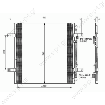8FC 351 300-141  ΚΟΝΤΕΝΣΕΡ  Συμπυκνωτής (ψυγείο) Κλιματισμού Mercedes Atego I HELLA 8FC 351 300-141 (8FC351300141)MERCEDES 9705000054   MERCEDES ATEGO 1998-2004 ATEGO 2	2004-... Mercedes-Benz Atego/Econic	Atego 1/2 375/970/972/974, 975/976  - 