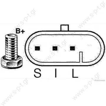 96540541 ΔΥΝΑΜΟ MANDO  DAEWOO KALOS LACETTI 12V 85A [* -L-IGN-NC]   450204    96540541,   CHEVROLET	Aveo E	1.4     CHEVROLET 96540541  AVEO Saloon	2005-... KALOS	2005-... KALOS Saloon	2005-... LACETTI	2005-... DAEWOO KALOS	2002-... KALOS Saloon	2002-2004 - 